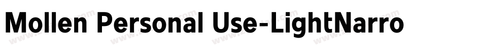 Mollen Personal Use-LightNarrow字体转换